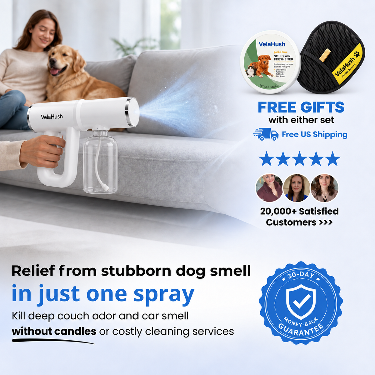 VelaHush™ Pet Odor Gun