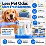 VelaHush sprayer for pet-loved spaces